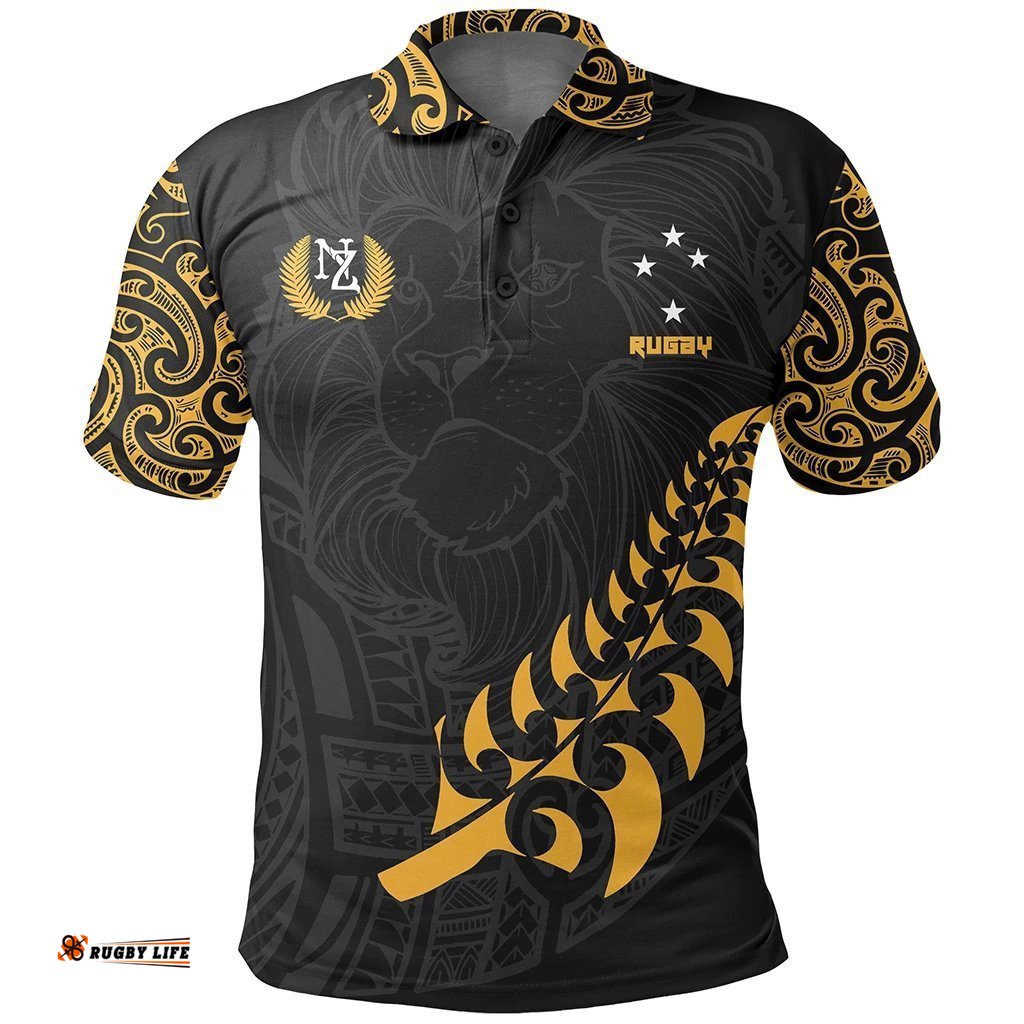 New Zealand Maori Lion Rugby Polo Shirt