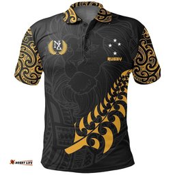 New Zealand Maori Lion Rugby Polo Shirt