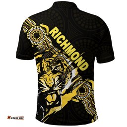 Custom Personalised Richmond Polo Shirt Power Tigers Indigenous