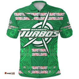 Manawatu Turbos Polo Shirt Maori Vibes