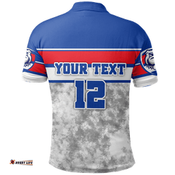 Custom Personalised Western Football Bulldogs Polo Shirt Sport Style