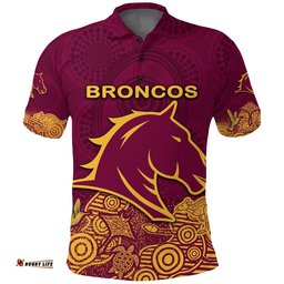 Brisbane Polo Shirt Broncos Indigenous