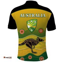 Cricket Australia Polo Shirt Indigenous Kangaroo