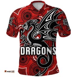 St. George Dragons Polo Shirt Simple Indigenous