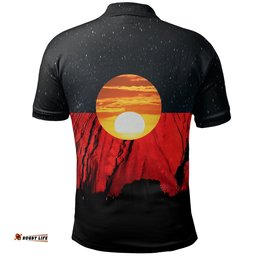 Vibe Hoodie Australia Aboriginal Flag Polo Shirt K5 - Limited Edition