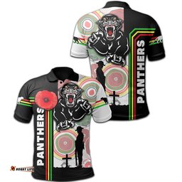 Penrith Panthers Polo Shirt Anzac Day Power Style