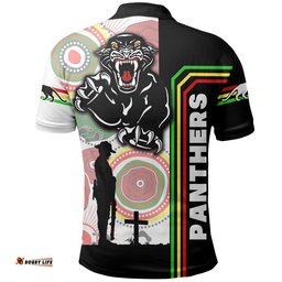 Penrith Panthers Polo Shirt Anzac Day Power Style