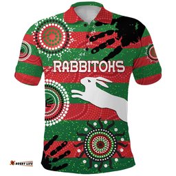 South Sydney Rabbitohs Indigenous Polo Shirt Country Style No.1
