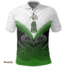 Maori Manaia Polo Shirt Green