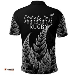 Nz Polo Shirt Haka Rugby Exclusive Edition