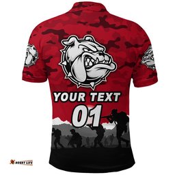 Custom Personalised West Football Club Alice Springs ANZAC Polo Shirt The Bloods Simple Style - Red