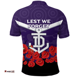 Dockers Anzac Day Polo Shirt - Indigenous Art -