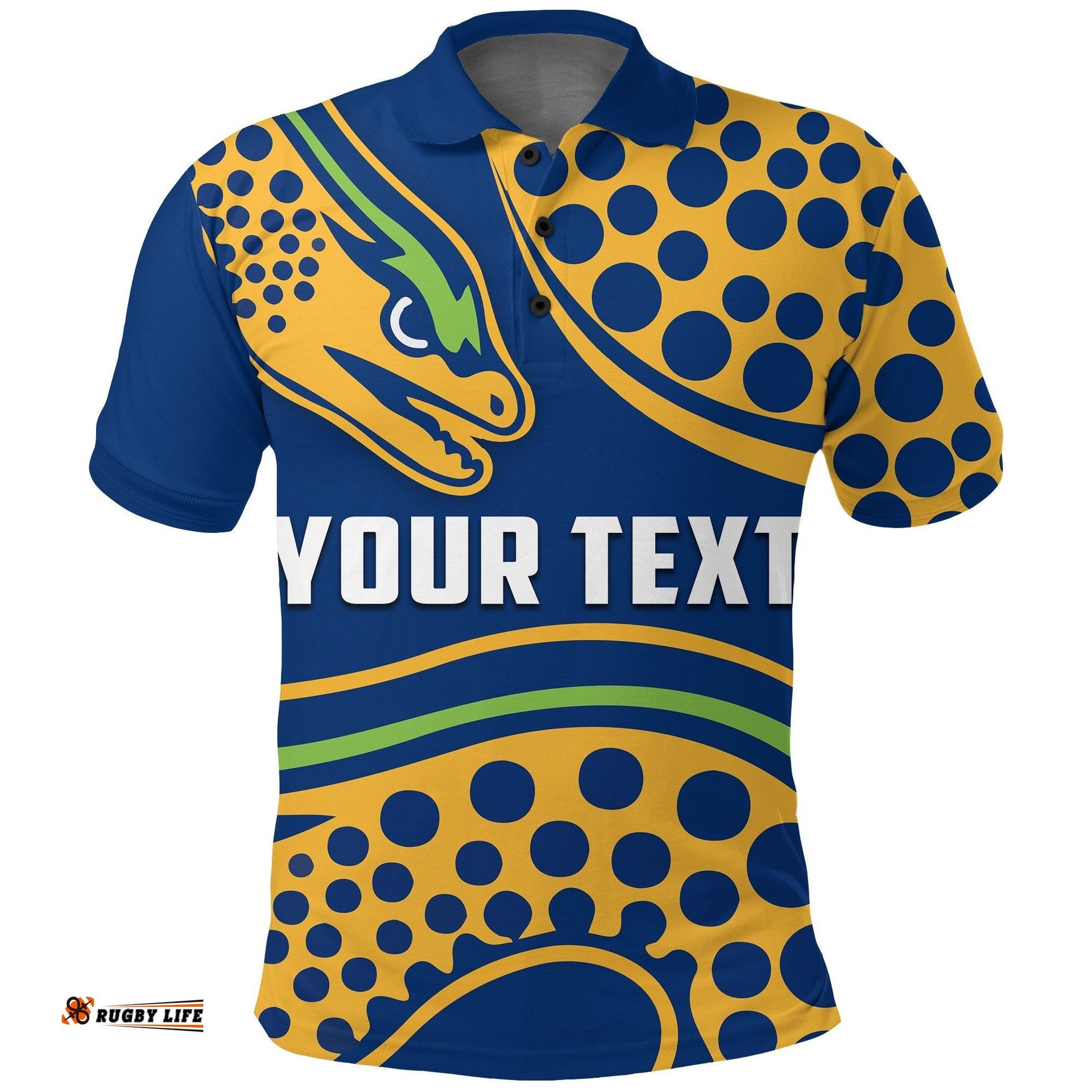 Custom Personalised Parramatta Polo Shirts Eel