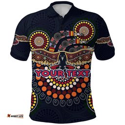 Custom Personalised Adelaide Polo Shirt Indigenous Crows