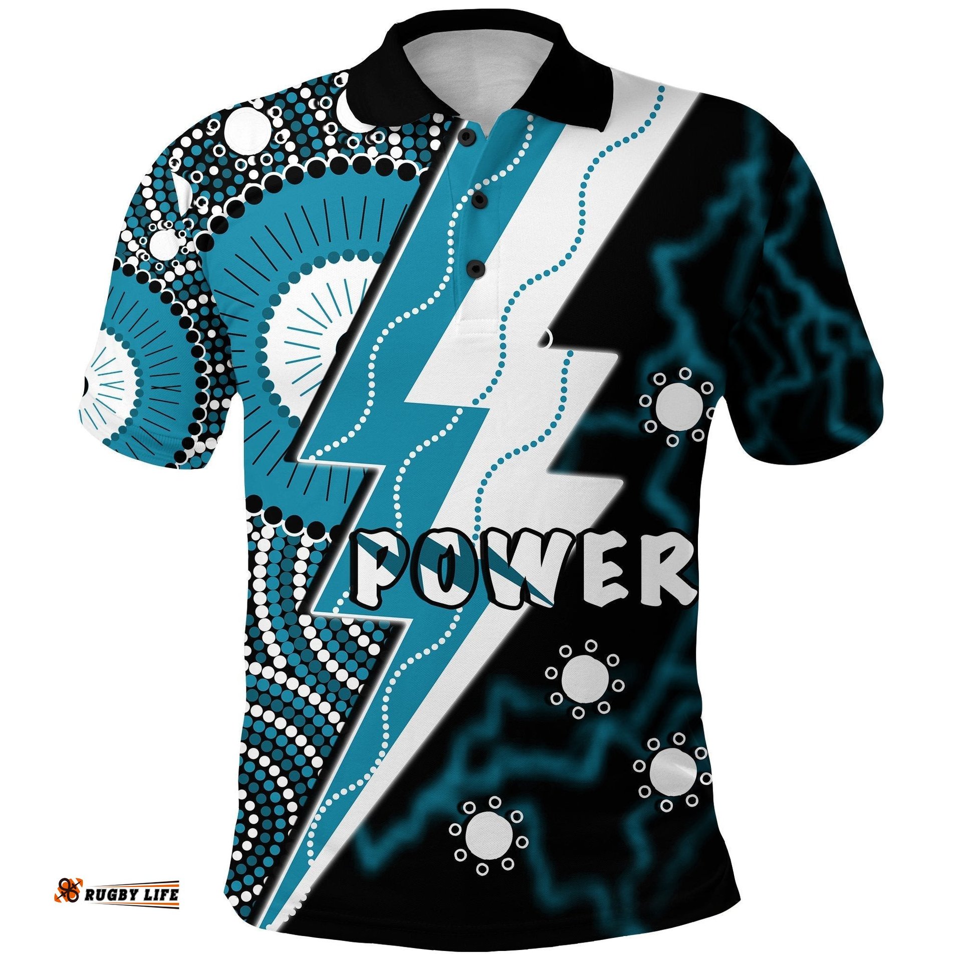 Power Polo Shirt Thunda Port Adelaide