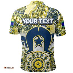 Custom Personalised Cowboys Torres Strait Islanders Mix Aboriginal Polo Shirt