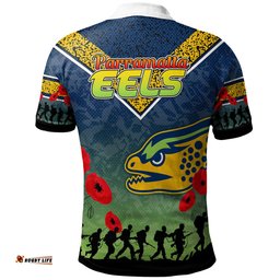 Eels Rugby Polo Shirt - Custom Anzac Eels Polo Shirt RLT13