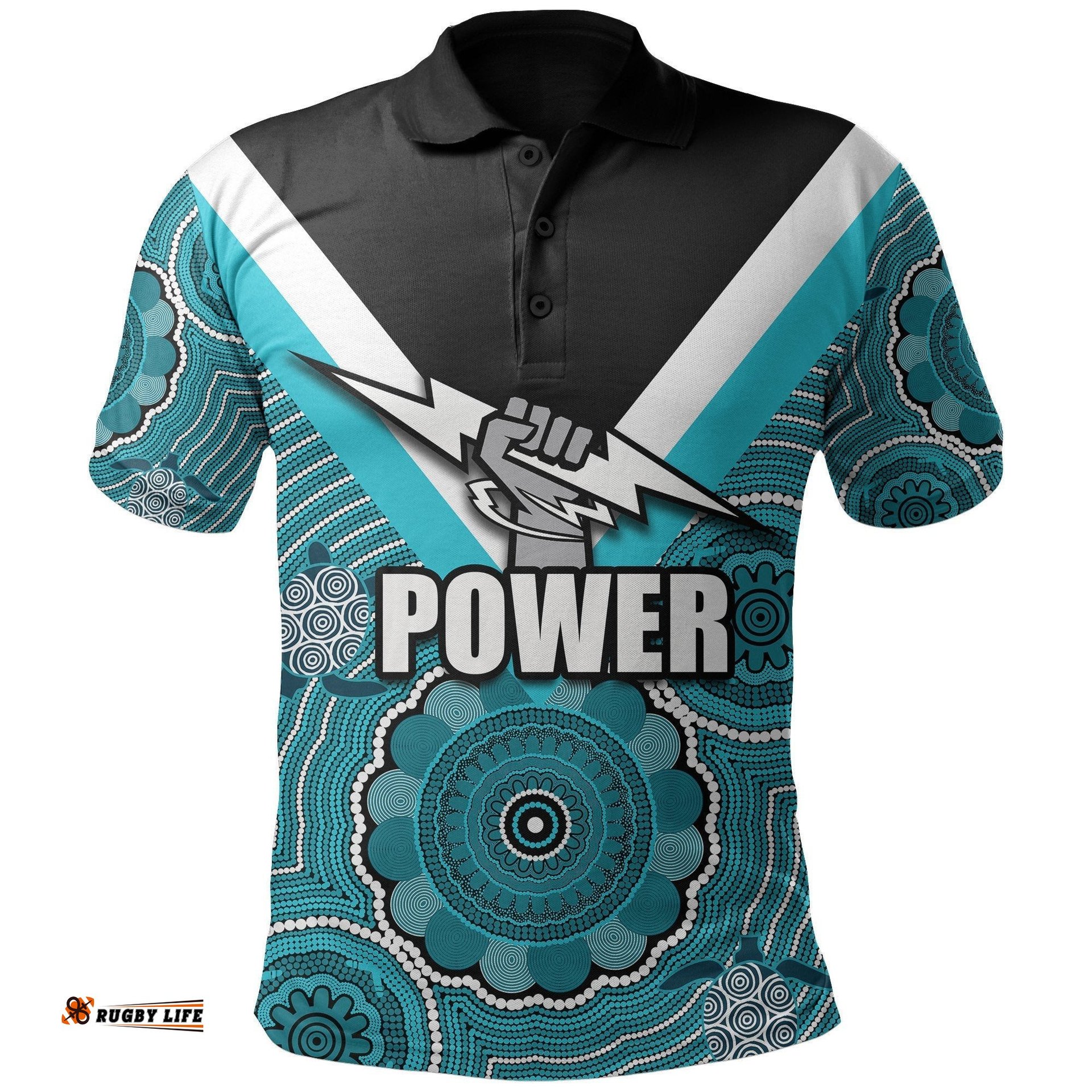 Port Adelaide Polo Shirt Power