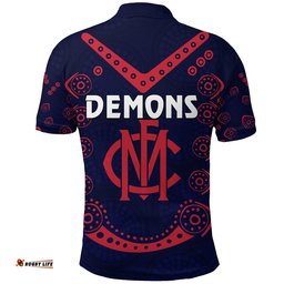 Melbourne Demons Indigenous Polo Shirt Football