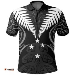 Silver Fern Polo Shirt Lost In Forest
