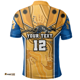 Custom Personalised Titans Polo Shirt Gold Coast Aboriginal Armor Version