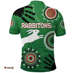 Custom Personalised South Sydney Rabbitohs Indigenous Polo Shirt Country Style