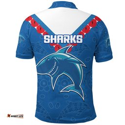 Custom Personalised Cronulla Sharks Polo Shirt Anzac Country Style