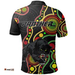 Penrith Polo Shirt Black Panthers Indigenous