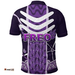 Custom Personalised Fremantle Polo Shirt Dockers Simple Indigenous Freo