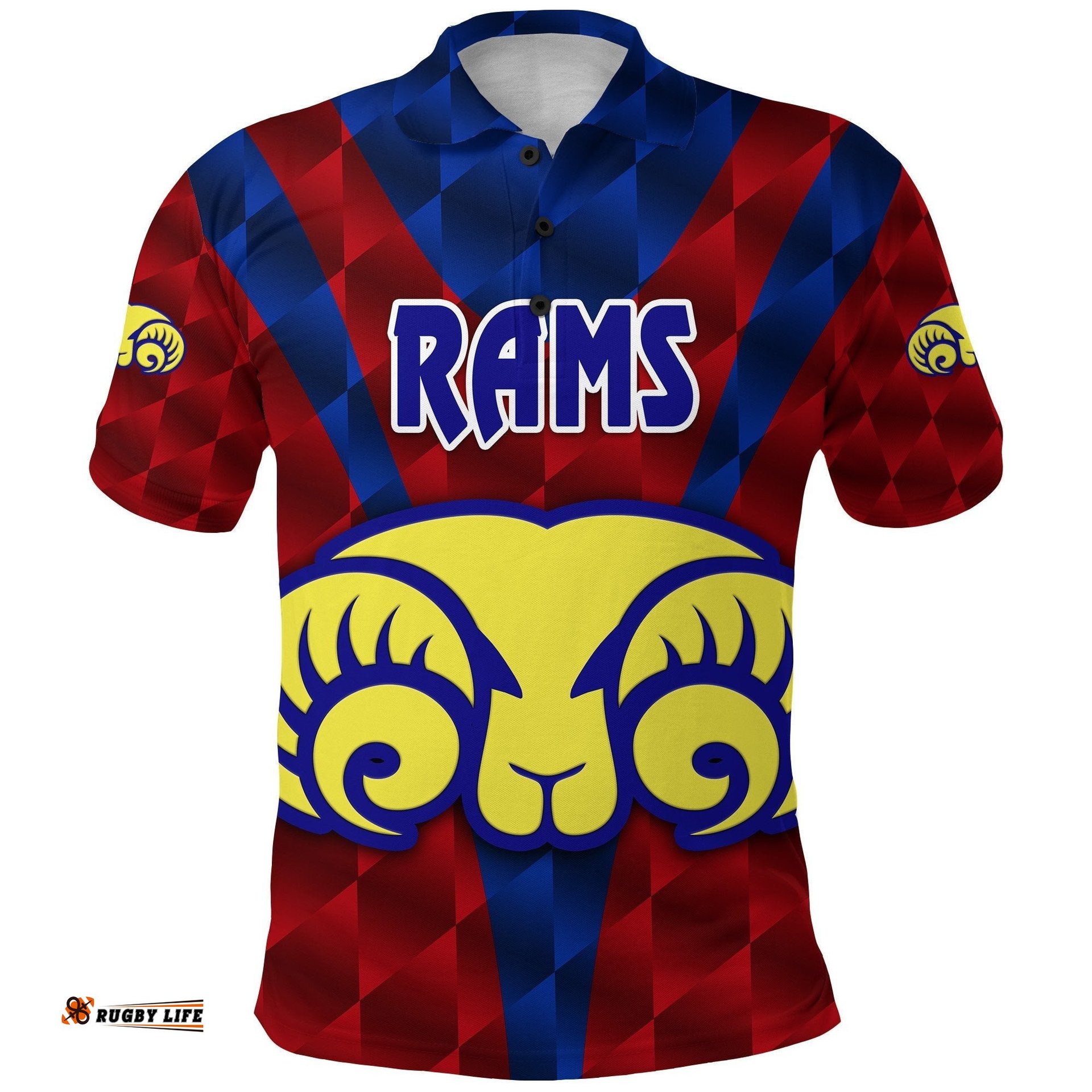 Adelaide Polo Shirt Rams Merino Original - Red