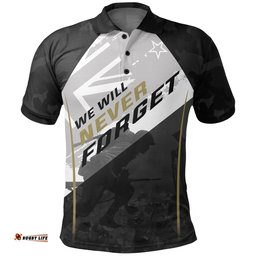Anzac New Zealand Polo Shirt, Let Us Never Forget Golf Shirts