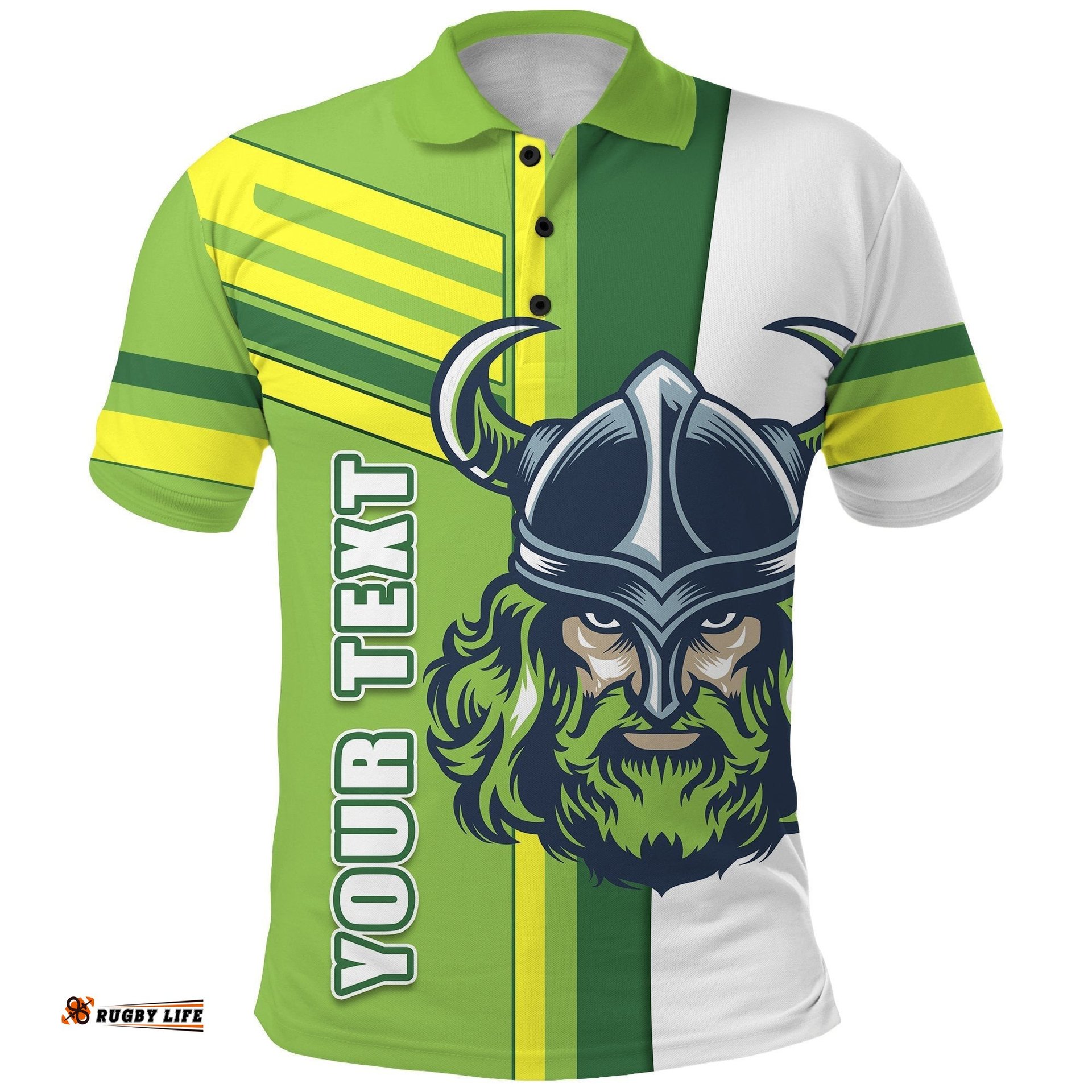 Custom Personalised Raiders Viking Polo Shirt Canberra Simple