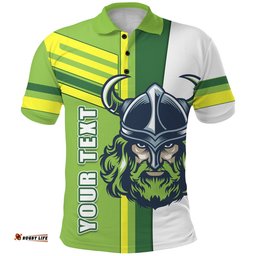 Custom Personalised Raiders Viking Polo Shirt Canberra Simple