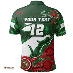 Custom Personalised Rabbitohs Polo Shirt Magic Style