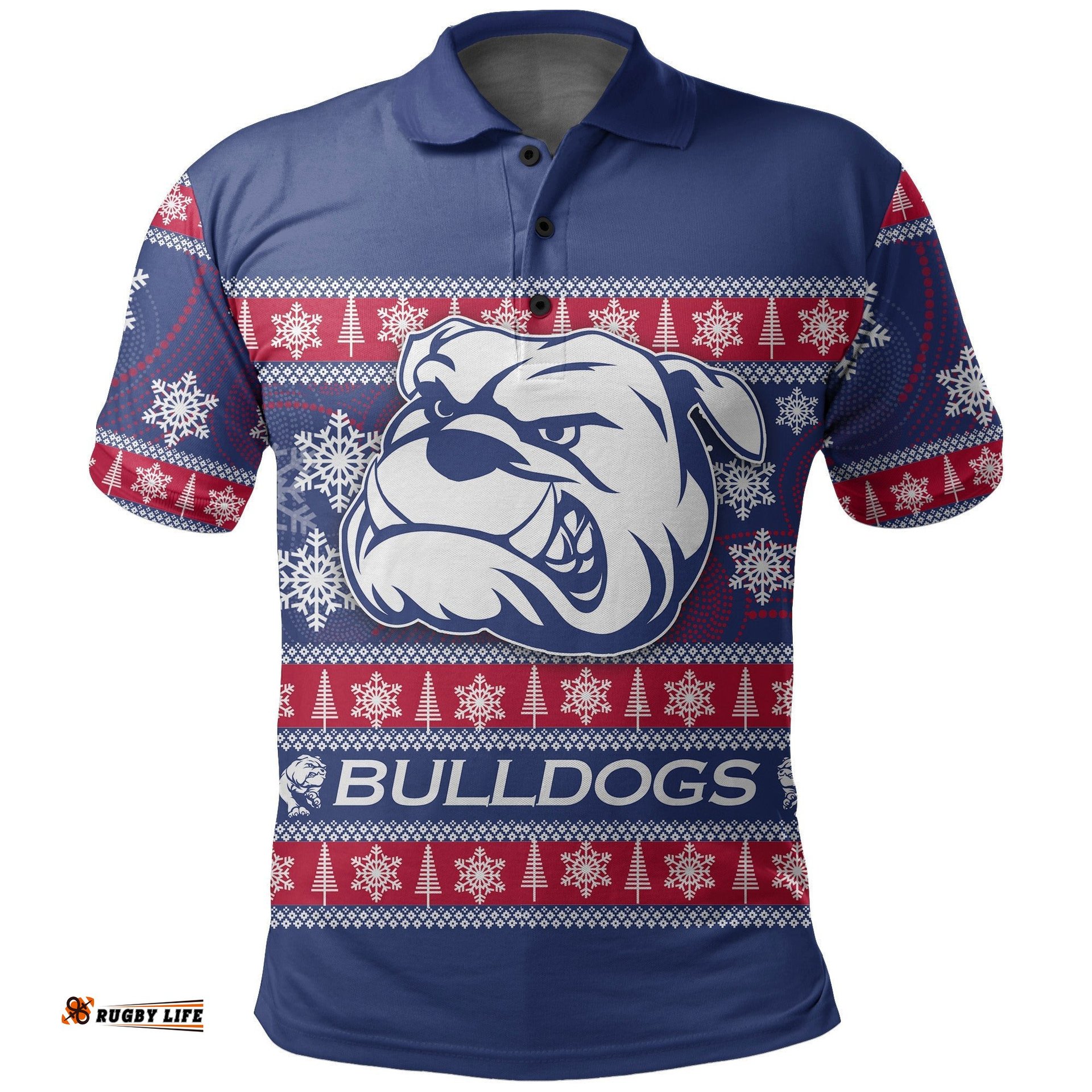 Western Bulldogs Polo Shirt Christmas 2021 Style