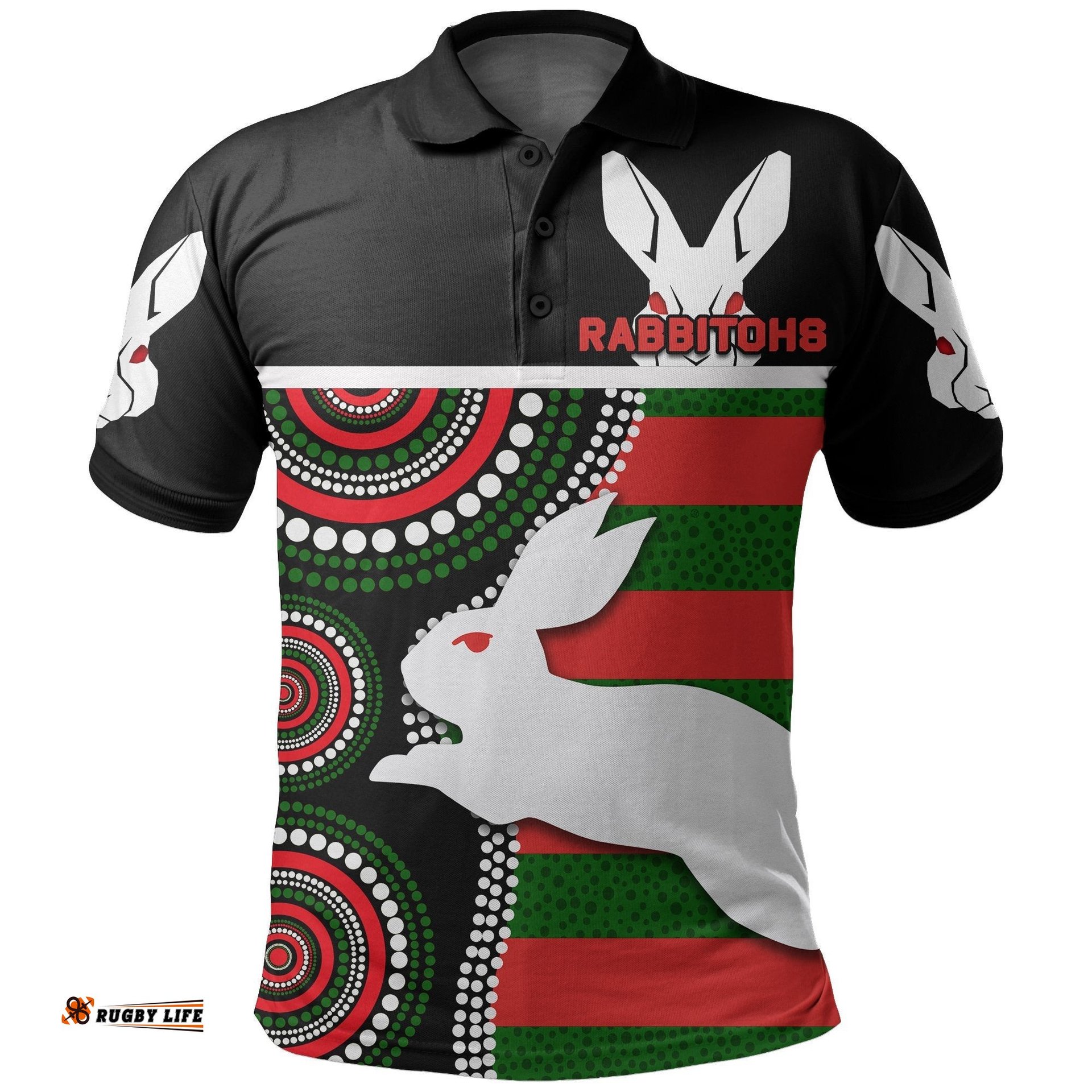 Rabbitohs Polo Shirt Indigenous