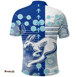 Custom Personalised Melbourne Kangaroos Polo Shirt Indigenous North - Roos