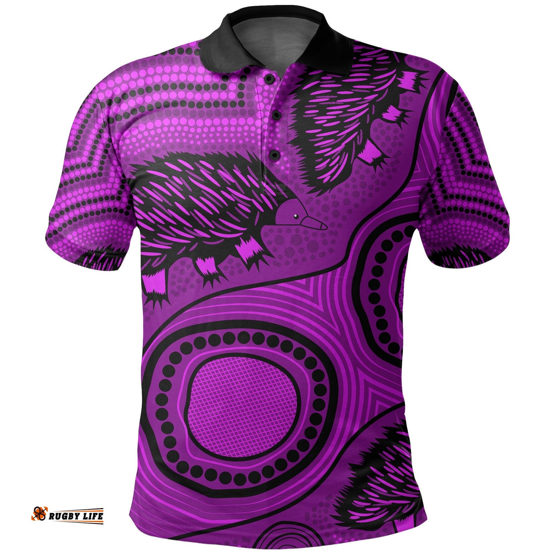 Echidna Aboriginal Polo Shirt Style No.4