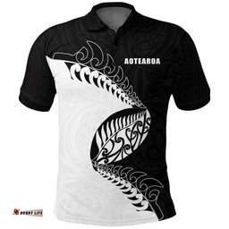 Aotearoa Rugby Fern Polo Shirt