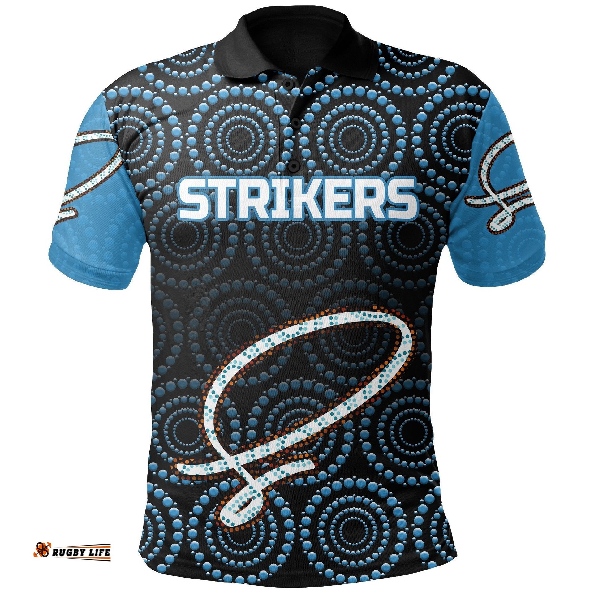 Adelaide Polo Shirt Strikers Indigenous - Cricket Style