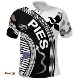 Collingwood Polo Shirt Pies Unique Indigenous