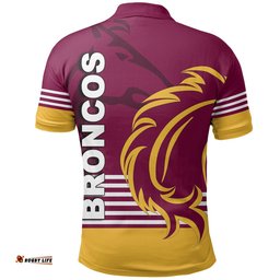 Custom PersonalisedBrisbane Broncos Polo Shirt