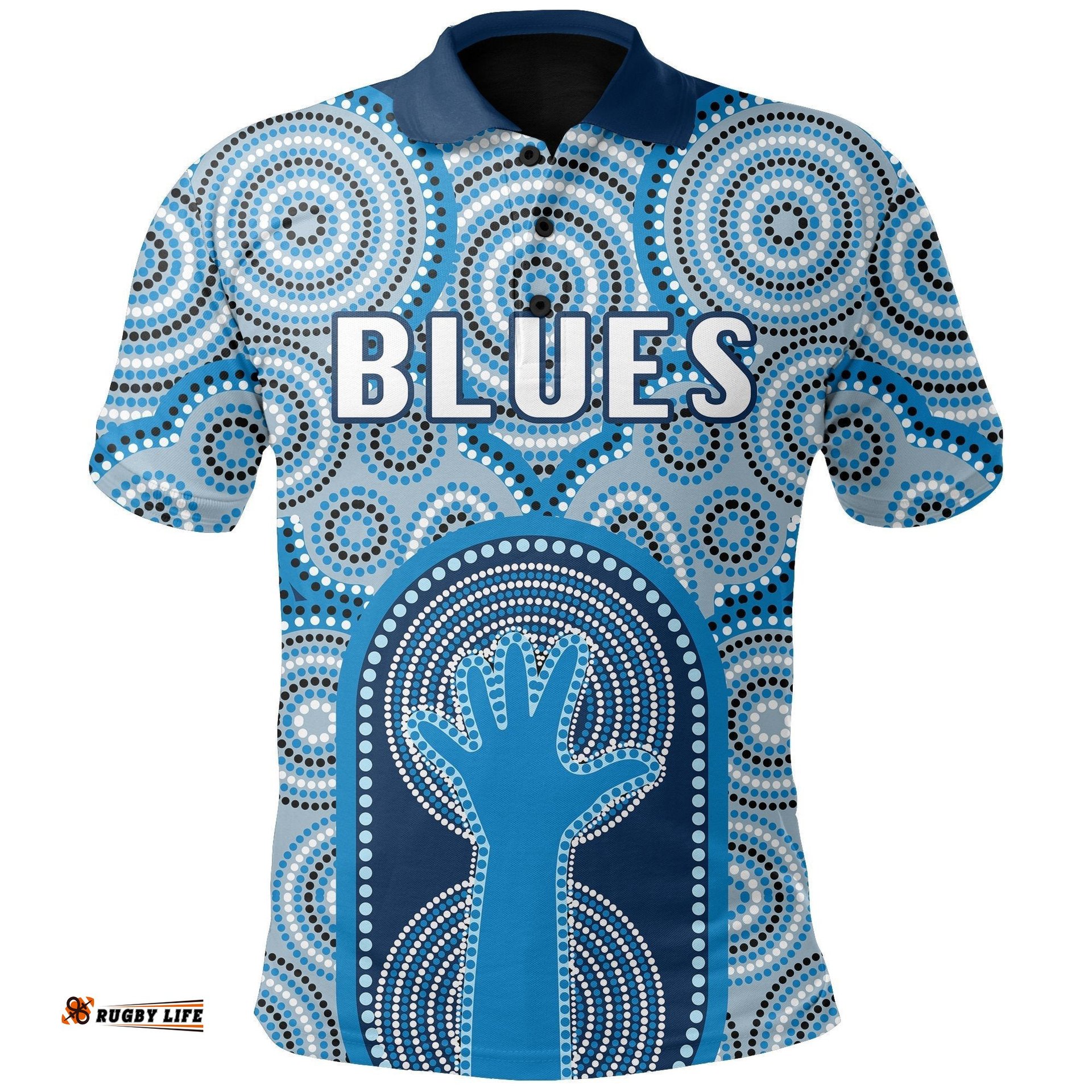 NSW Polo Shirt Blues Indigenous