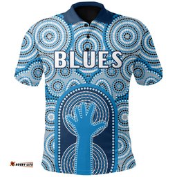 NSW Polo Shirt Blues Indigenous