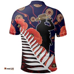 Australia Anzac Day Polo Shirt Mix Aboriginal