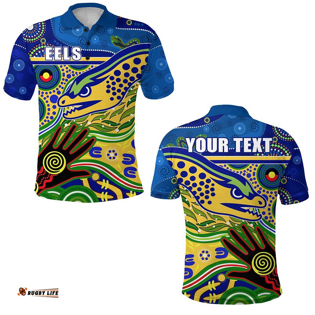 Custom Personalised Eels Naidoc Special Polo Shirt