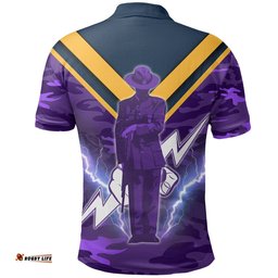 Melbourne Polo Shirt Storm Anzac Day Army Patterns