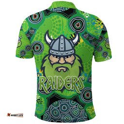 Canberra Polo Shirt Raiders Viking Indigenous
