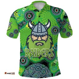 Canberra Polo Shirt Raiders Viking Indigenous