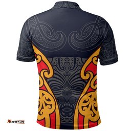 Aotearoa Polo Shirt Maori Moko